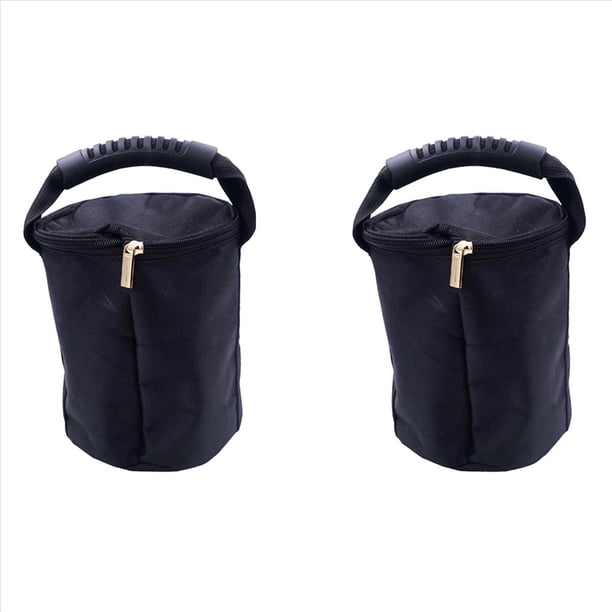 2X de PortáTil Ajustable con Pesas Rusas Mancuerna de Levantamiento de Pesas de Fitness con Manija Bolsa de para Entrenamiento de Yoga y Gimnasio, 10Kg