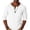 White, variant on Abomasnow Men's Big and Tall Cotton Linen Shirts Quarter Button Long Sleeve Golf Shirts Work Office Business Casual Workout Shirts