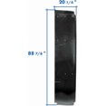 thumbnail image 4 of KOZAK Top and Lower Wind Fairing Cab Extenders w/Brackets 4 Pcs Set (Left Driver Side) Compatible with International LT LT625, 4 of 8
