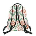 thumbnail image 6 of School Backpack Lightweight Multipocket College High Middle Student Bag 15L Christmas Candy Canes Holly Leaves, 6 of 9