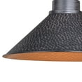 thumbnail image 4 of Outland 1 Light Dusk to Dawn Black Gold Farmhouse Barn Dome Outdoor Wall Lantern, 4 of 4