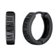 thumbnail image 1 of Silvora Hombres Pendientes De Aro Negro con Números Romanos Pequeños Pendientes Huggie De Plata De Ley Hip Hop Joyería Regalo Navidad Día Del Padre, 1 of 8