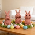 thumbnail image 7 of Xecvkr Resin Rattan Rabbit Figurine Set Easter Home Decoration Durable Stylish Indoor Outdoor Versatile Table Shelf Garden Spring Gift Easy Clean 3pcs Red, 7 of 7