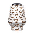 thumbnail image 2 of Fotbe Labrador Retriever Dog Pattern Car Seat Covers for Babies, Nursing Breastfeeding Cover Carseat Canopy, Soft Stretchy Carrier Cover, 2 of 9