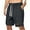 Black(New), variant on PNTUTB Summer Men's Fashion Solid Color Elastic Waist Drawstring Zipper Multi-Pocket Casual Loose Comfortable Shorts