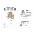 thumbnail image 1 of Inkdotpot Set Of 30Bear Jungle Animals Baby Shower Invitations-Diaper Raffle Tickets And Baby Shower Book Request Cards Invites Its A Boy Its A Girl, 1 of 8