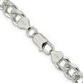 thumbnail image 3 of 925 Sterling Silver Curb Chain Styles Necklace 8 mm Pav‚ 26 inch, 3 of 4