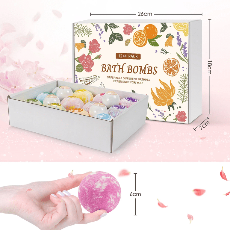 Naipo Bath Bombs Gift Set, 16 Piece with Foot Soak Balls photo 8
