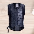 thumbnail image 1 of Ximing Professional Horse Riding Equestrian Black Vest Protector, Shock Absorption, Padded, Comfortable, Breathable XXL, 1 of 9