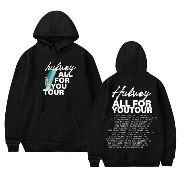 Hulvey All for You Tour 2025 Merch Hoodies Women Men Long Sleeve Sweatshirt Fashion Clothes
