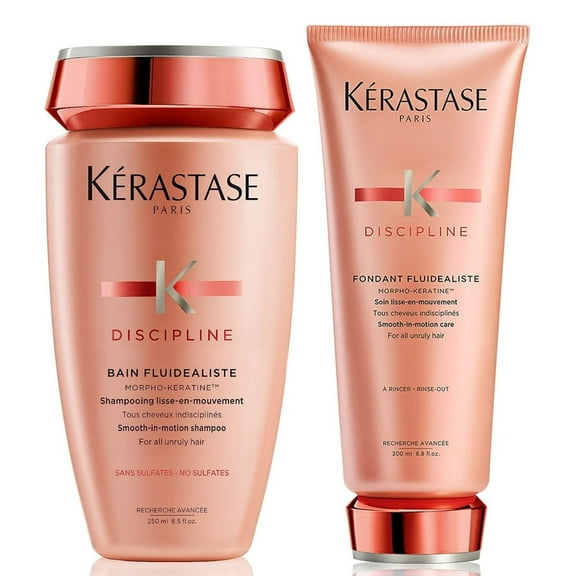 Kerastase Discipline Bain Fluidealiste Anti-Frizz Shampoo & Discipline Fondant Fluidealiste Smoothing Conditioner Set