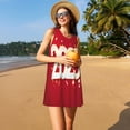thumbnail image 3 of Daiia Robes Imprimées Bonne Année 2025 pour Femmes Robes Tendance à Manches Courtes Robes Maxi Décontractées Amples et Fluides, 3 of 7