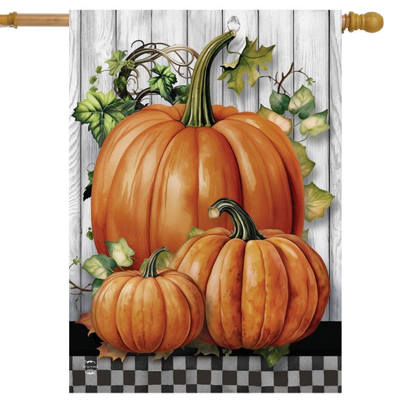 Briarwood Lane Country Pumpkins House Flag
