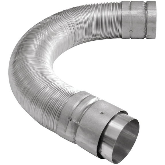 Selkirk 3' Expandable Gas Vent Connector Type B Appliance Adapter, Silver, 173036