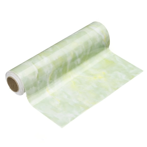 Uxcell Wood Grain Wallpaper Border 8" x 16.4ft Textured Frame Sticker, Agate Green