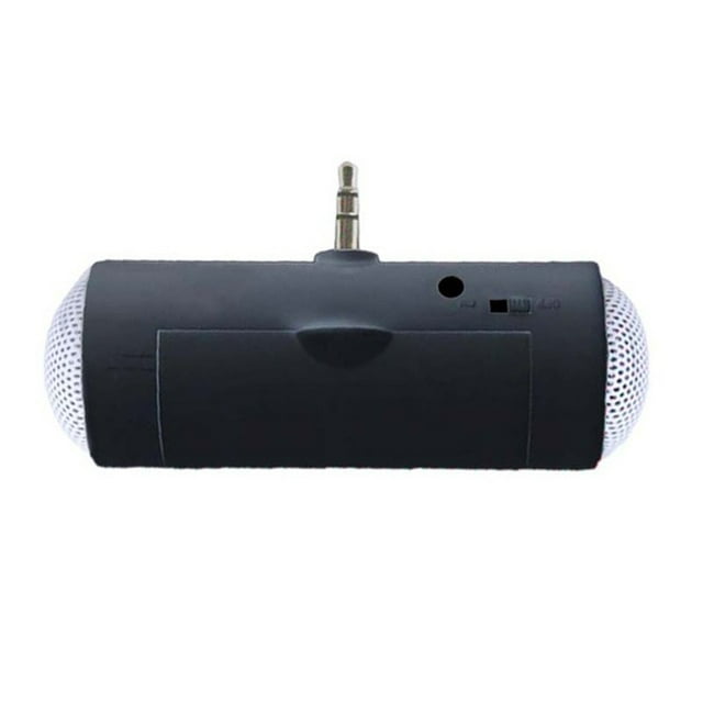 3.5mm Insert Stereo Phone Small Speaker Cellphone Tablet Laptop MP3 Music Player Loudspeaker,Black