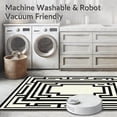 thumbnail image 5 of ODIKA 4'x6' Machine Washable Non-Slip Area Rug, Refined Neutral Tones Style High Traffic Rug, Black, 23896, 5 of 5