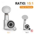 thumbnail image 3 of Guitar Tuning Pegs, 6 Pieces Guitar String Tuning Pegs Tuning Machines Guitar Knob Tuning Pegs With Sealed Machine Heads Tuning Keys Oval Button for Guitar, 3 of 7