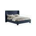 thumbnail image 3 of Meridian Furniture Penny Navy Chenille Fabric King Bed, 3 of 10