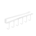 thumbnail image 4 of Kitchen 6 Hooks Coffee Cup Mug Holder Under Cabinet Iron Hanging Hooks Rack for Closet, 4 of 4