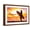 Brown Frame, variant on Art.com Surfer Bikini Girl on Hawaii Beach Holding Surf Board Watching Ocean Waves at Sunset. Silhouette Of Photographic Print by Maridav, 18" x 12"