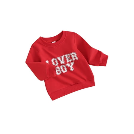 

Mioliknya Toddler Girls Boys Sweatshirts Valentine s Day Clothes Kids Pullovers
