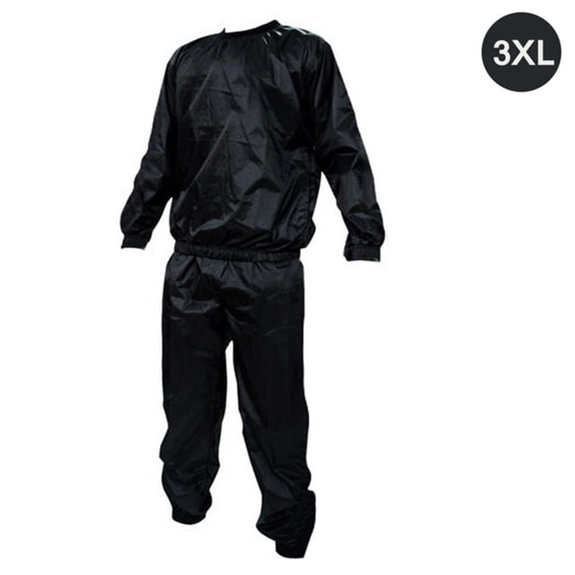 Greeniant Chándal de PVC grueso negro para trabajo pesado, traje de Sauna para el sudor, para gimnasio, ejercicio físico, quemagrasas, pérdida de peso, Ropa Deportiva, Zapatos No. 4 Greeniant OD009655-04