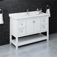 thumbnail image 2 of Fresca Fcb2348-U Manchester 48" Free Standing Single Basin Vanity Set - White, 2 of 8