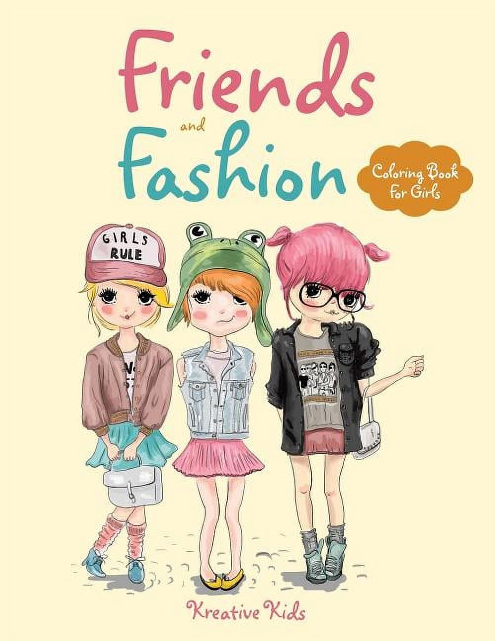 Fashion Character Coloring Books Set Of 2 – 56 Unique Pages For Adults & Teens, A4 Size - View #8