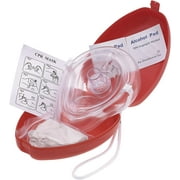 CPR Rescue Kit Ideal for Medical Students, First Aid Practice with Adult/Child Pocket Resuscitator, Cohesive Bandages, Gloves, Gauze, Triangular Bandage, Alcohol Pads, Hard Case and Wrist Strap