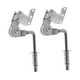 thumbnail image 4 of 2x Bisagras para reposacabezas de doble oreja, reguladores de reposabrazos de sofá, elevadores funcionales de metal, fácil instalación, reguladores de respaldo de sofá 135 cm, 4 of 9