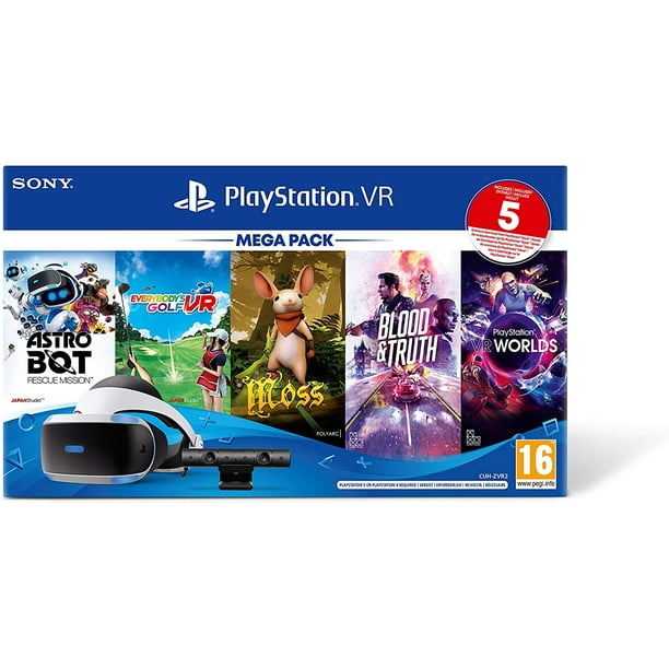 Ps Vr Mega Pack V3 Ps Vr Headset Ps Camera 5 Games Bundle Walmart Com Walmart Com