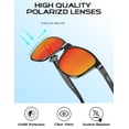 thumbnail image 4 of Gafas de Sol Polarizadas ATTCL AL-MG de Metal Rectangulares para Hombre, 4 of 7