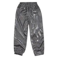 thumbnail image 5 of Sinleey Kids Girls Boys Glittery Metallic Harem Pants Hip Hop Latin Streets Casual Sweatpants Tighten Black 110, 5 of 6