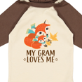 thumbnail image 4 of Inktastic My Gram Loves Me Fox Grandchild Boys or Girls Long Sleeve Baby Bodysuit, 4 of 5