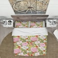 thumbnail image 2 of Designart 'Pink Botanical Meadow' Abstract Duvet Cover Set, 2 of 4