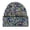 Black/Multicolor, variant on Top Headwear Fashion Half Rhinestone Cuffed Beanie - Black/Multicolor