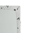 thumbnail image 2 of Ambesonne White Fitted Sheet, Anatolian Tribal, Twin Size, Black White, 2 of 2