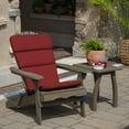 thumbnail image 4 of Arden Outdoor Adirondack or Rocking Chair Cushion, 20 x 17, Rain-Proof, Fade Resistant 17 x 20, Ruby Red Leala, 4 of 4