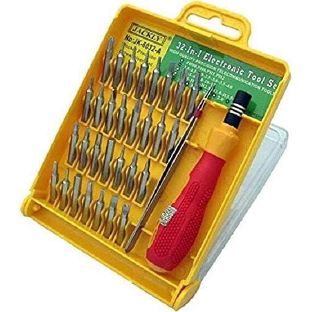 Kit d'Outils Tournevis Interchangeable - 32 Pcs, Pointe Magnétique / Kit Polyvalent, Réparation Électronique, Ordinateurs, Téléphone Intelligent, Montres et Plus / Rangement Compact, Construction Durable