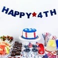 thumbnail image 2 of BNNG 4th of July Party Supplies Banner, American Stars and Stripes Flag Bunting Garland USA Triangle Banner for Independence Day Party Decoration, Happy 4th Patriotic Themed hanging Banner, 2 of 9