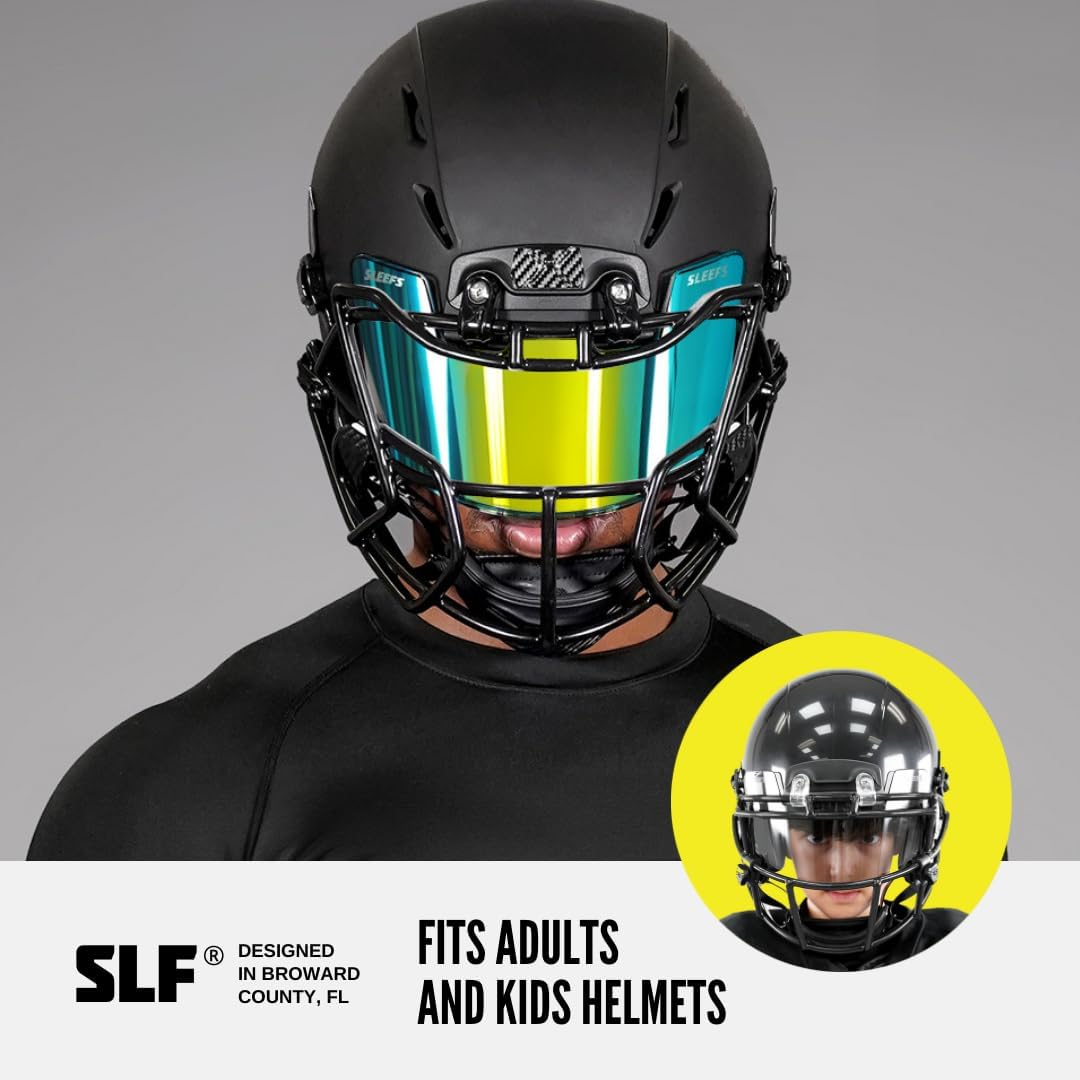 customized football helmet visors Make Your Own Custom Visor Skin (Visor not included) light polycarbonate in the industry Mini Unbranded Visor (Blood Red)