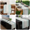 thumbnail image 6 of Teal Grey Table Runner 120 Inches Long,Dining Table Runners Dresser Scarves,Farmhouse Gray Barn Wooden Vintage Striped Kitchen Coffee Tablerunner for Tabletop Party Birthday Holiday Wedding 13"x120", 6 of 8
