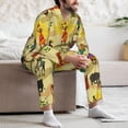 thumbnail image 7 of Uemuo Ethnic African Pattern 2-Piece Loungewear Set - Men’s Soft Sleepwear, Cozy Winter PJs, Comfy Sleep Set-X-Large, 7 of 7