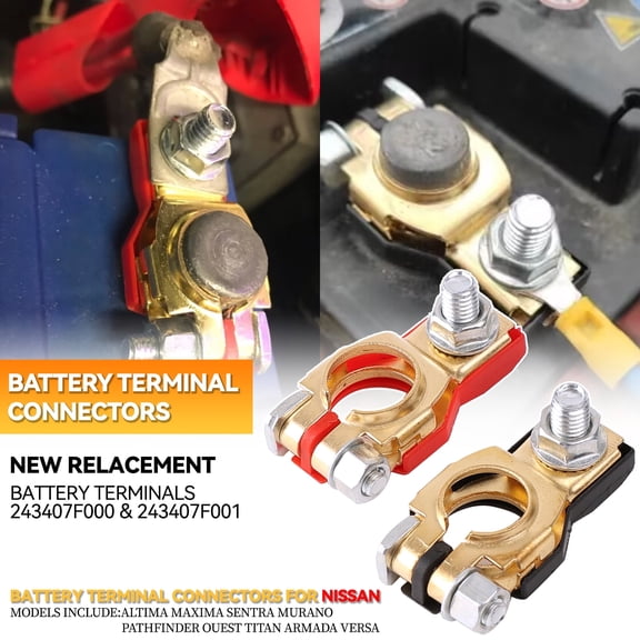 OEMASSIVE 1Pair Battery Terminals Connectors Clamps Tools for Caravan Car Van Motorhome