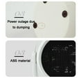 thumbnail image 5 of Hvmvliv Small Heater Energy Saving Small Fast Heating Heater, LCD Display, Tilt Shut-Off, Adjustable 0-90 Degree Heat Distribution, Sleek White ABS Design for Winter White, 5 of 9