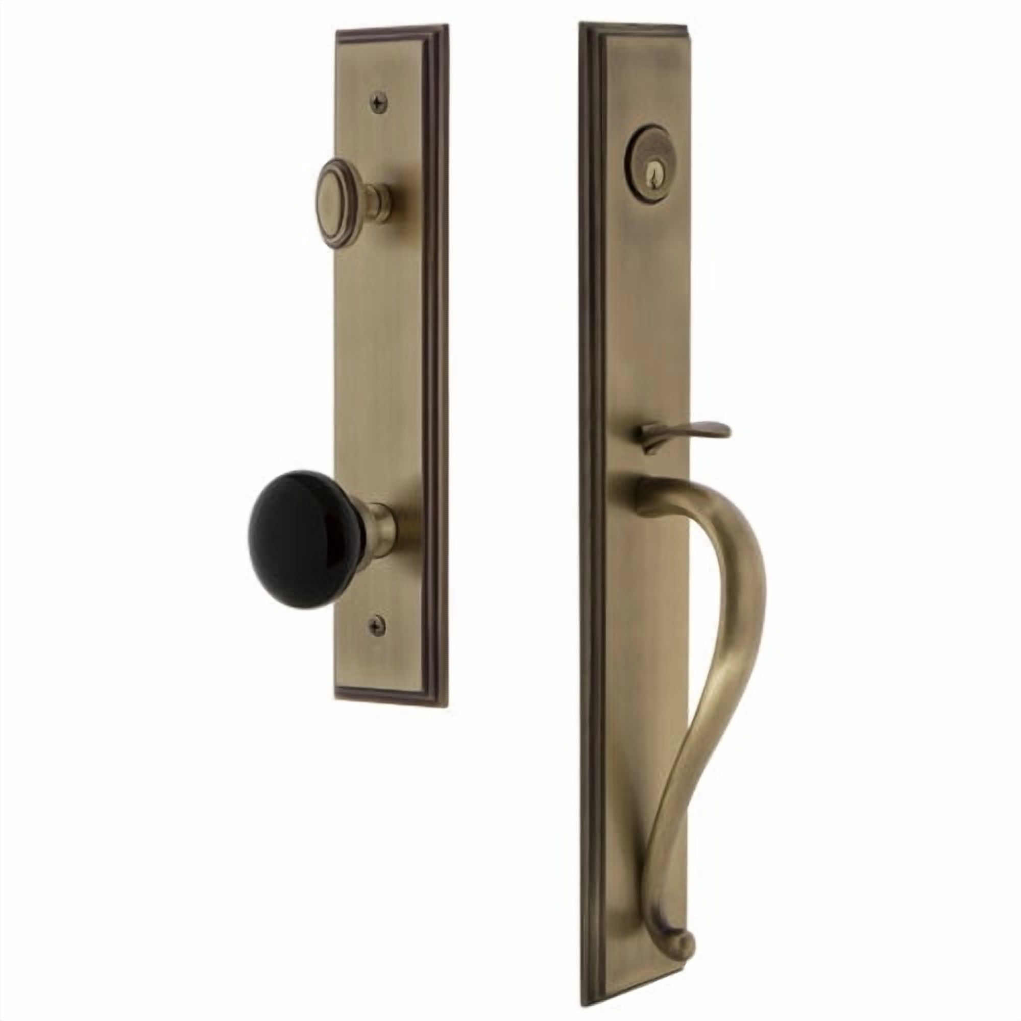 Grandeur Carre Dummy Handleset with S Grip and Coventry Knob