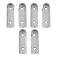 thumbnail image 4 of 6pcs Closet Pole Socket Wardrobe Pole Flange Socket Iron Closet Rod Support, 4 of 8