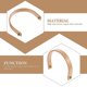 thumbnail image 2 of 2 Sets Stainless Steel Teapot Replaceable Kettle Handle Steel Tea Pot Handle Glass Teapot Handle Banmo, 2 of 3