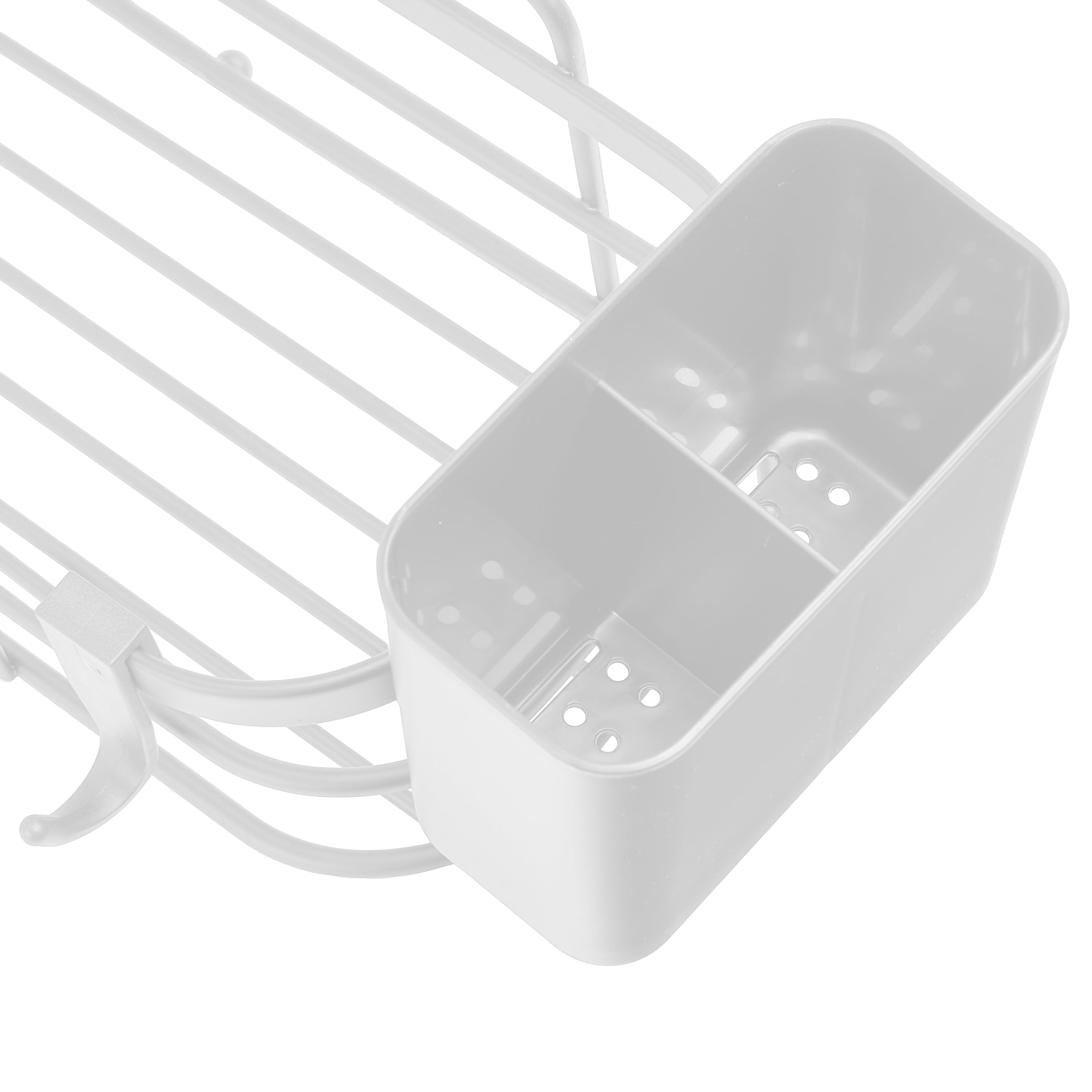 Bath Bliss 4 Piece Adhesive Corner Shelf Caddy Set in White